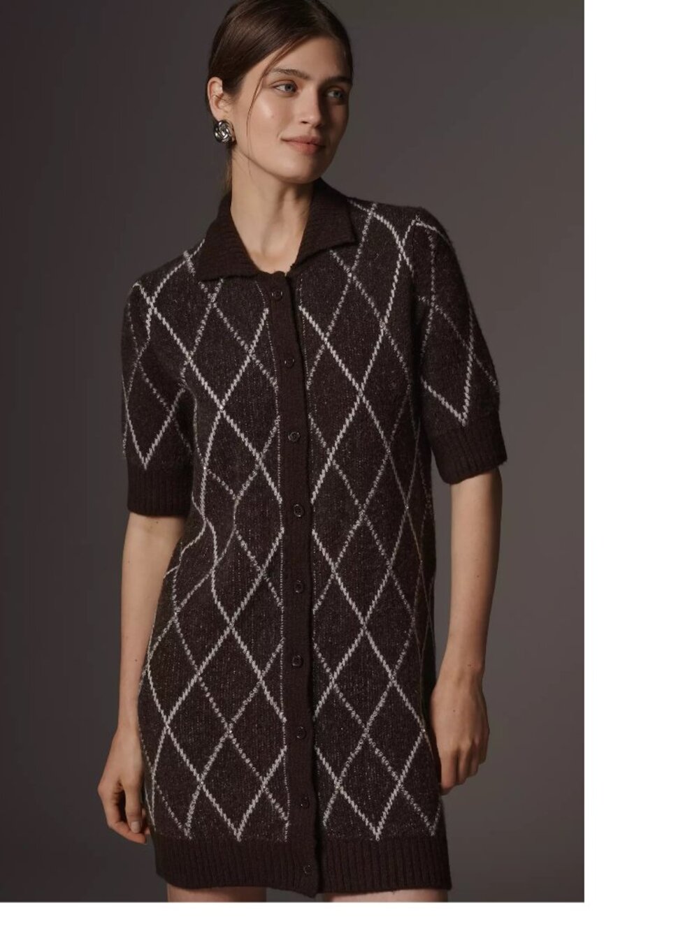 By Anthropologie Rhinestone Sweater Shift Dress new with tag XXS 2XS